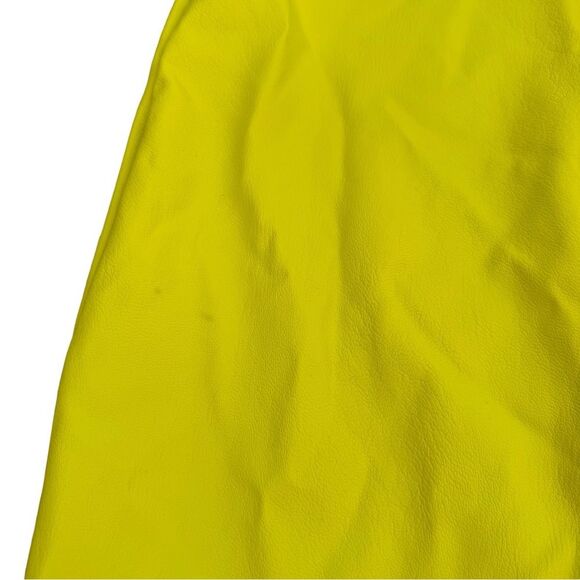 Naked Wardrobe Neon Yellow Faux Leather Maxi Dress - Picture 10 of 16